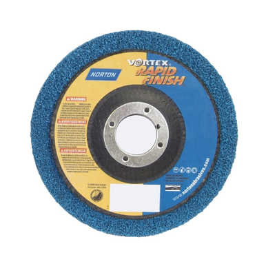 Norton® Rapid Blend™ Vortex® 66254429268 Non-Woven Depressed Center Disc, 4-1/2 in Dia, 7/8 in, Fine Grade