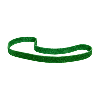 Norton® Bear-Tex®, Rapid Prep™ 66254436886 Backstand Low Stretch Non-Woven Abrasive Belt, 132 in L x 1 in W, Green