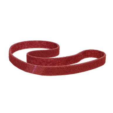 Norton® Rapid Prep™ 66261007757 Surface Conditioning Non-Woven Abrasive Belt, 72 in L x 2 in W, Medium Grade, Maroon