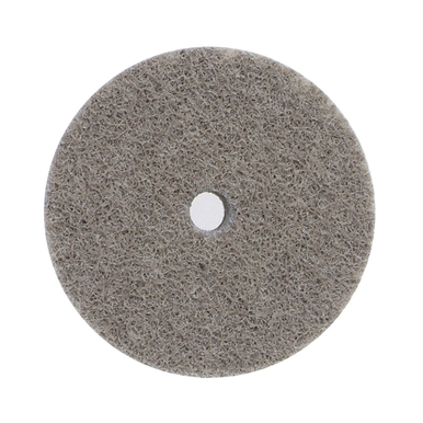 Norton® Bear-Tex® NEX™ Rapid Blend™ 66261014899 Non-Woven Unified Wheel, 3 in Dia x 1/4 in THK, 3/8 in, Fine Grade