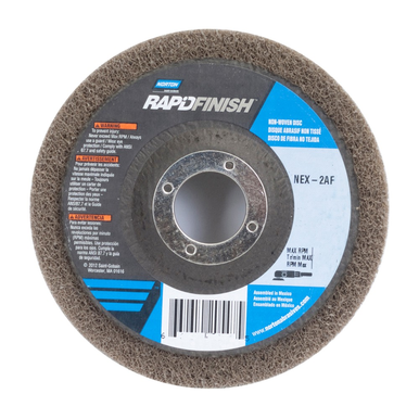 Norton® Rapid Blend™ 66261020547 Depressed Center Wheel, 4-1/2 in Dia x 1/2 in THK, 7/8 in, 220/280 Grit