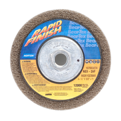 Bear-Tex Rapid Blend NEX AO Fine Grit Non-Woven Depressed Center Disc