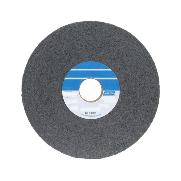 Norton® Bear-Tex® 1000 Convolute Non-Woven Abrasive Wheel, 6 in Dia x 2 in THK, 1 in, Medium Grade