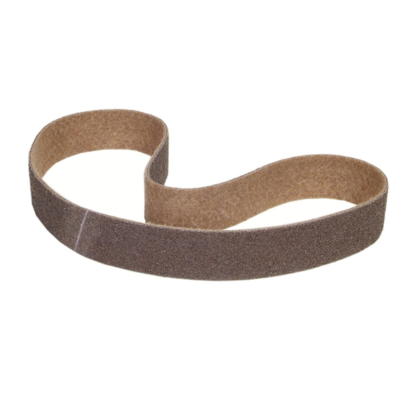 Norton® Bear-Tex®, Rapid Prep™ 66261063309 Benchstand Low Stretch Non-Woven Abrasive Belt, 34 in L x 2 in W, Brown