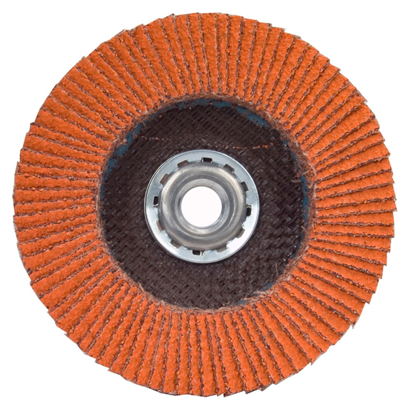 Blaze R980P CA Coarse Grit Arbor Thread Fiberglass HD Flat Flap Disc