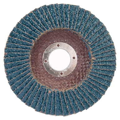 Norton® Charger™ R822 Standard Density Versatile Coated Flap Disc, 4-1/2 in Dia, 7/8 in, 40/Coarse, Type 29/Conical