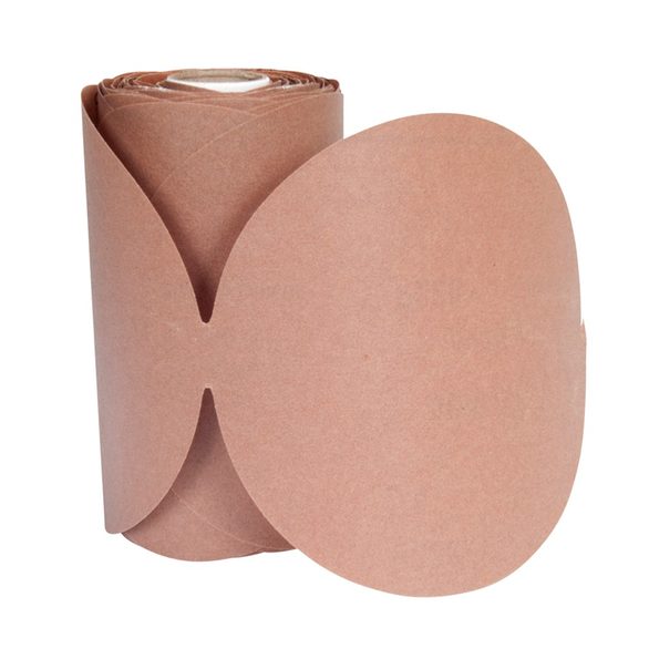 Norton® Adalox® A270 Lightweight Non-Stearated Coated Abrasive Disc Roll, 5 in Dia, No Hole, P320/Very Fine