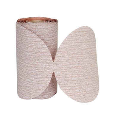 Norton® No-Fil® Adalox® A275 Lightweight Non-Vacuum Coated Abrasive Disc Roll, 5 in Dia, No Hole, P220/Extra Fine
