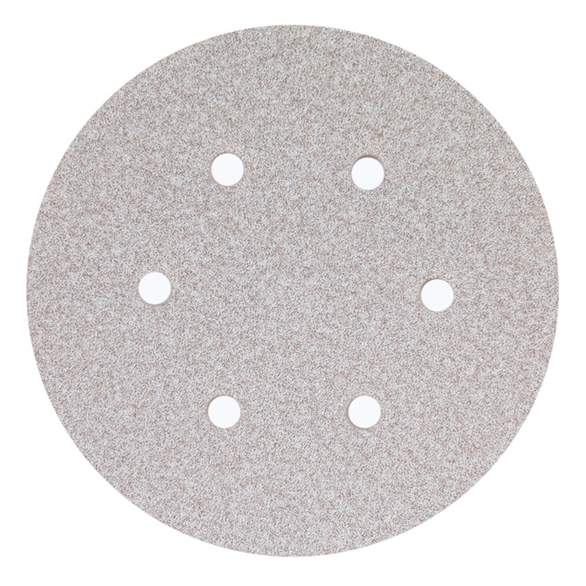 Norton® No-Fil® Adalox® A275 Lightweight Vacuum Coated Abrasive Disc, 6 in Dia, P280/Fine, Aluminum Oxide Abrasive