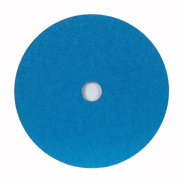 Norton® BlueFire® NorZon® F826 Coated Abrasive Disc, 7 in Dia, 7/8 in, 50/Coarse, Zirconia Alumina Blend Abrasive