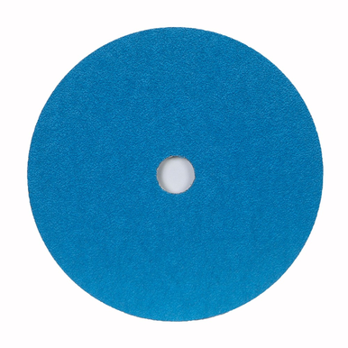 Norton® BlueFire® NorZon® F826 Coated Abrasive Disc, 5 in Dia, 7/8 in, 80/Medium, Zirconia Alumina Blend Abrasive