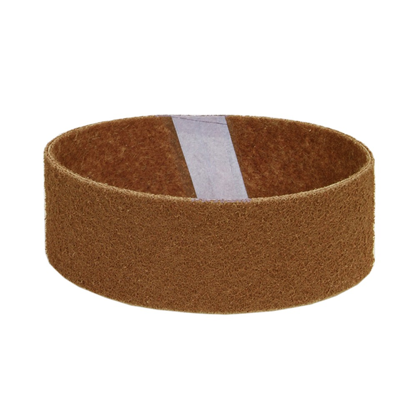 Norton® Bear-Tex®, Rapid Prep™ 66623314158 Low Stretch Portable Non-Woven Abrasive Belt, 24 in L x 3 in W, Medium Grade