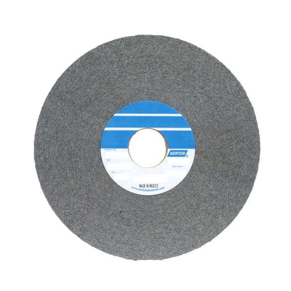 Norton® Bear-Tex® 1000 Convolute Non-Woven Abrasive Wheel, 6 in Dia x 1 in THK, 1 in, Medium Grade