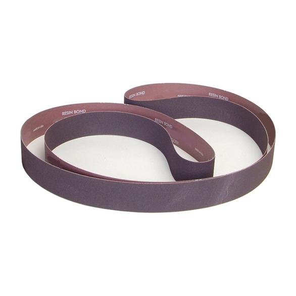 Norton® R245 Narrow Abrasive Belt, 132 in L x 3 in W, 120/Fine, Aluminum Oxide Abrasive, J-Weight Polyester Backing