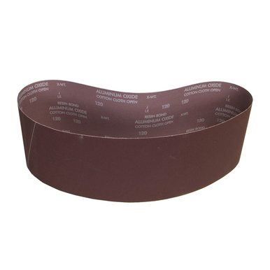 Norton® Metalite® R255 Benchstand Portable Abrasive Belt, 48 in L x 6 in W, 120/Fine, Aluminum Oxide Abrasive