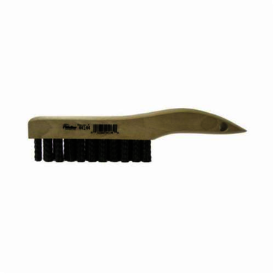 Nylox 44144 Hand Scratch Brush, 5 in Brush, 10 in OAL, 3/4 in L 80 Crimped Ceramic Trim