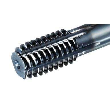 EXOPRO® XPF-LS 1635518252 16355/LT-S-XPF Extreme Premium Fluteless High Performance Long Shank Thread Forming Tap, M18-2.5 Thread, D12 Thread Limit