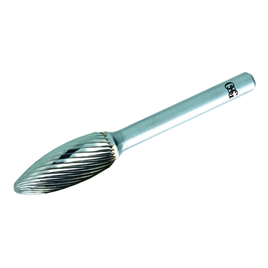 OSG 951-5000 Sh-5, 1/2 In Cut Dia, 1/4 In Shank Dia, Burr