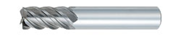 OSG 455-7501 3/4 in Milling Dia, 1 in LOC, 3 in OAL, 5 Flutes, Micrograin Carbide, Bright, Square End Mills