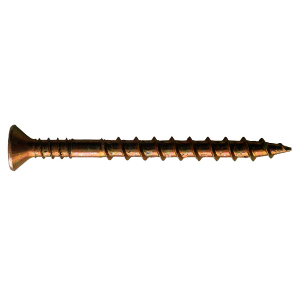 1000/Tub, 6 Tubs/Carton, 24 Carton/Pallet, 2 in, Zinc, Collated, Wood Screw