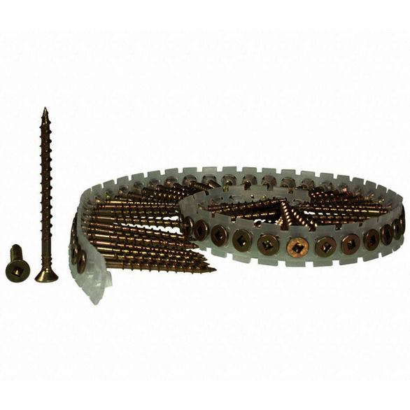 800/Tub, 6 Tubs/Carton, #8 x 3 in, Flat, Floor Screw