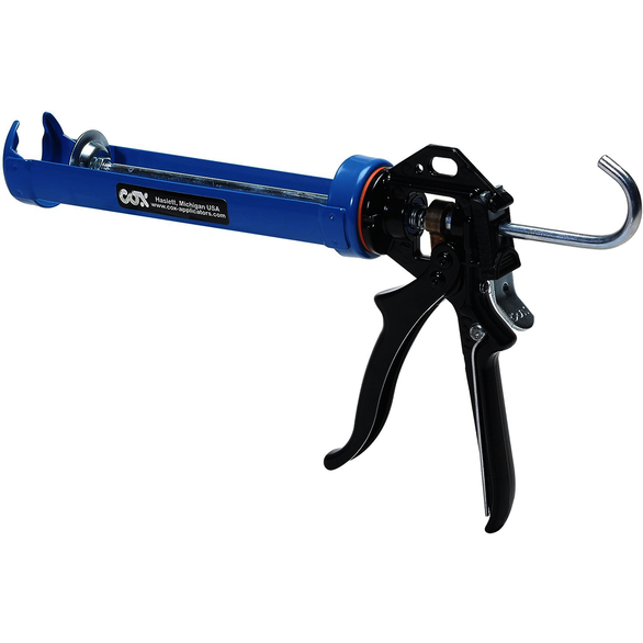 6/Carton, Blue/Black, 10 oz, Rotating Cradle Caulk Gun, Manual Applicator