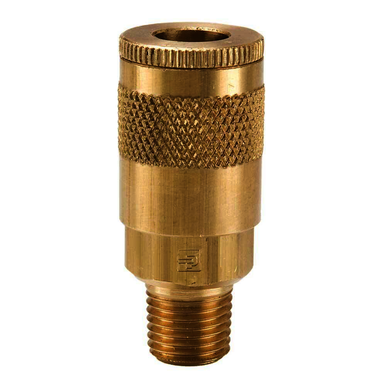 300 psi, Brass, 1/4 in Body, Tru-Flate Interchange, Coupler