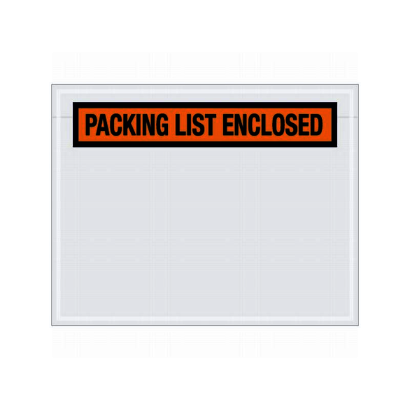 1000/Box, Orange, 5-1/2 x 7 in, Packing List Enclosed, Tag
