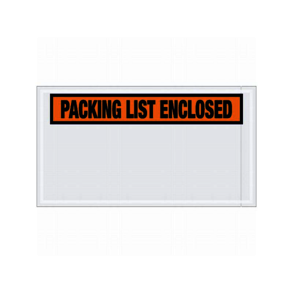 1000/Box, Orange, 10 x 5-1/2 in, Packing List Enclosed, Tag