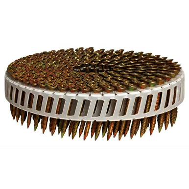 2M/Carton, 48 Carton/Skid, 1-3/8 x 0.113 in, Electro Galvanized, Screw, Framing Nail