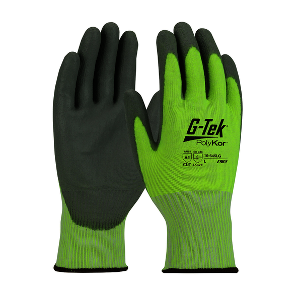 G-Tek® PolyKor® 16-645LG/XS Smooth Grip Cut-Resistant Gloves, XS