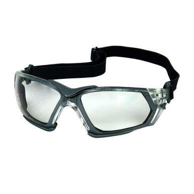 Protective Industrial Products (PIP) 250-54-0520 Foam-Lined, Clear Lens Color, Anti-Scratch, FogLess 3Sixty Coating, Safety Glasses
