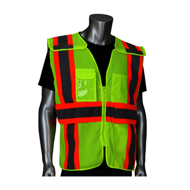 PIP® 302-0590LY-2X/5X 302-0590LY 2-Tone Expandable Breakaway Vest, 2XL/5XL