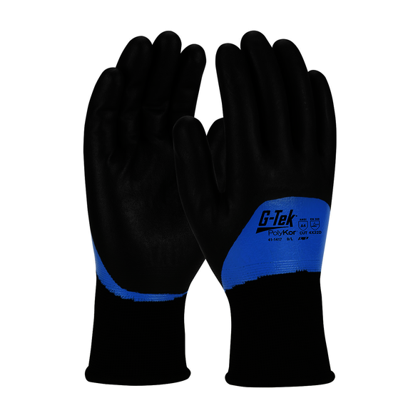 Protective Industrial Products (PIP) 41-1417/L Men's Size Large, Polykor, Nitrile Coating, Cold Weather Gloves