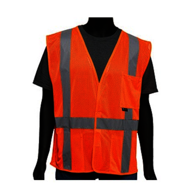 ANSI TYPE R ORANGE MESH VEST