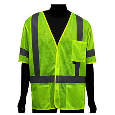 PIP® 47308/3XL Self-Extinguishing Short Sleeved Safety Vest, 3XL