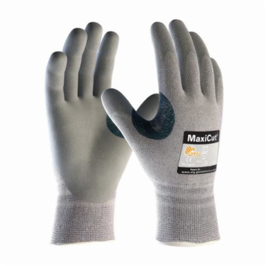 PIP® MaxiCut® 19-D470/XXL Unisex Cut Resistant Gloves, 2XL, MicroFoam/Nitrile Coating, Dyneema®/Nylon, Continuous Knit Wrist Cuff, Resists: Abrasion, Chemical, Cut, Puncture and Tear, ANSI Cut-Resistance Level: A4, Paired Hand