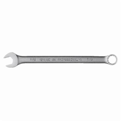 Proto® J1214ASD SAE Combination Wrench, 7/16 in, 12 Points, 7 in OAL, 15 deg Offset
