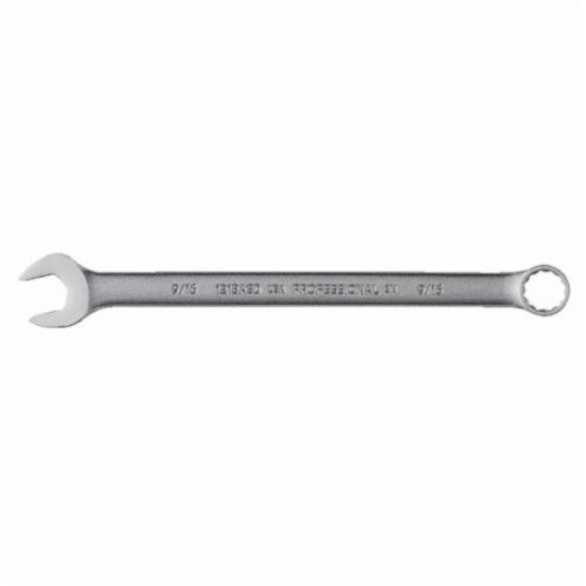 Proto® J1218ASD SAE Combination Wrench, 9/16 in, 12 Points, 8-7/8 in OAL, 15 deg Offset