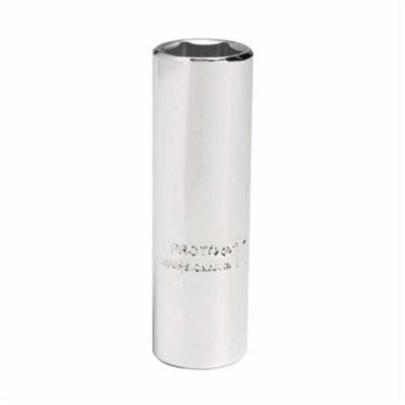 Proto® TorquePlus™ J4710LM Deep Length Drive Socket, Metric, 10 mm 6 Point Socket, 1/4 in Square Drive