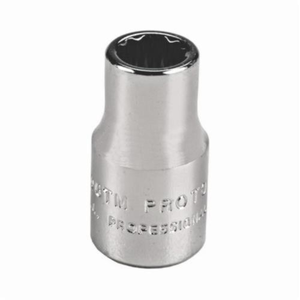Proto® TorquePlus™ J4706TM Standard Length Drive Socket, Metric, 6 mm 12 Point Socket, 1/4 in Square Drive