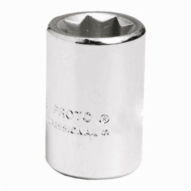Proto® J4710S Standard Length Drive Socket, Imperial, 5/16 in 8 Point Socket, 1/4 in Square Drive