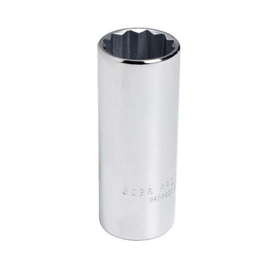 Proto® TorquePlus™ J5016 Deep Length Drive Socket, Imperial, 1/2 in 12 Point Socket, 3/8 in Square Drive