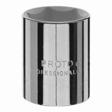Proto® TorquePlus™ J5414H Standard Length Drive Socket, Imperial, 7/16 in 6 Point Socket, 1/2 in Square Drive