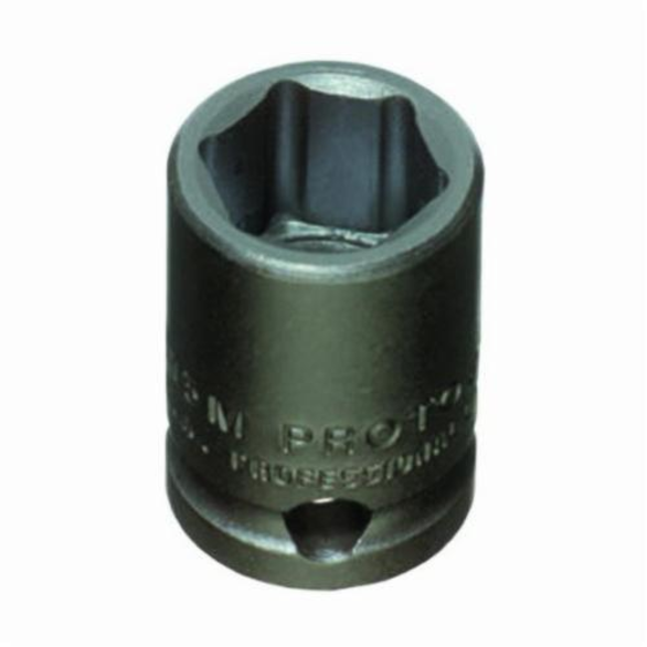Proto® TorquePlus™ J7209M Metric Standard Length Impact Socket, 9 mm Socket, 3/8 in Drive, 1-1/32 in OAL, Alloy Steel