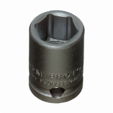Proto® TorquePlus™ J7211M Metric Standard Length Impact Socket, 11 mm Socket, 3/8 in Drive, 1-1/32 in OAL, Alloy Steel