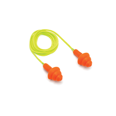 Pyramex® RP3001 Earplugs, 24 dB Noise Reduction, Specifications Met: ANSI S3.19, CE EN-352:2002, Reusable, Corded Design