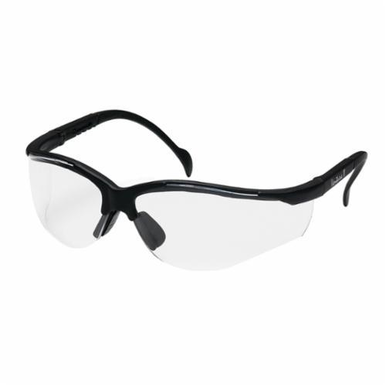 Pyramex® Venture II® SB1810S Safety Eyewear, Anti-Scratch, Clear Lens, Black, Nylon 6.6 Frame, Polycarbonate Lens, ANSI P Z87.1, CAN/CSA Z94.3-15, CE EN166, MIL-PRF 32432