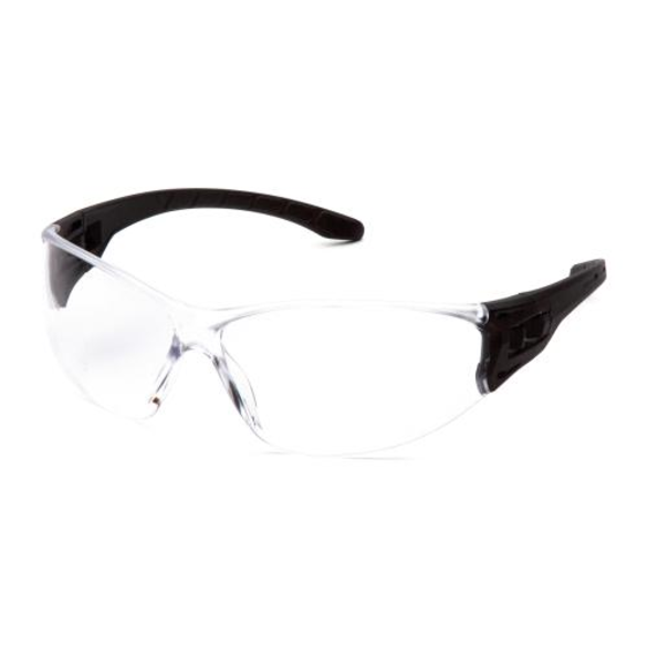 Pyramex® Trulock™ SB9510S Lightweight Safety Eyewear, Anti-Scratch, Clear Lens, Black, Nylon Frame, Polycarbonate Lens, ANSI Z87.1, CAN/CSA Z94.3-15, CE EN166, MIL-PRF 32432