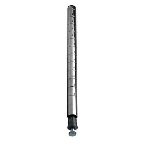 QUASTO P54C, 54 in, Chrome, Shelving Post